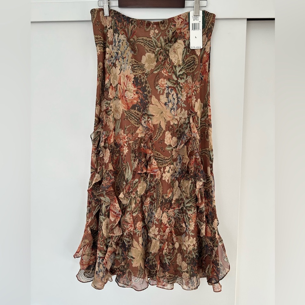 Vintage Lauren Ralph Lauren silk skirt - with tags